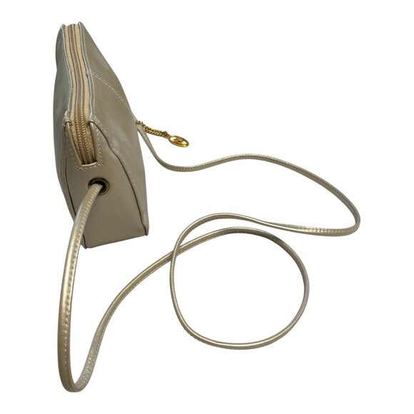 Vintage Liz Claiborne Leather Co. Mini Crossbody Bag – Champagne Leather – LC Go - Picture 6 of 9